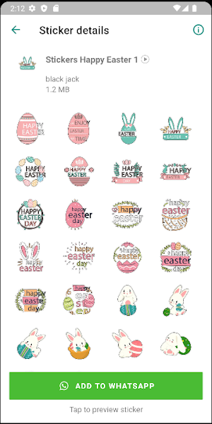 Stickers Happy Easter Screenshot 1