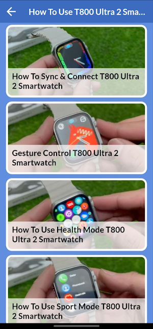 T800 Ultra 2 Smartwatch guide Screenshot 1