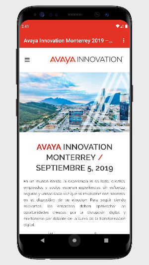 Avaya Innovation Monterrey 201 Screenshot 0