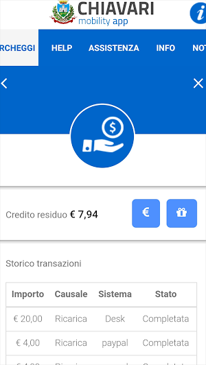Chiavari Mobility App Screenshot 2