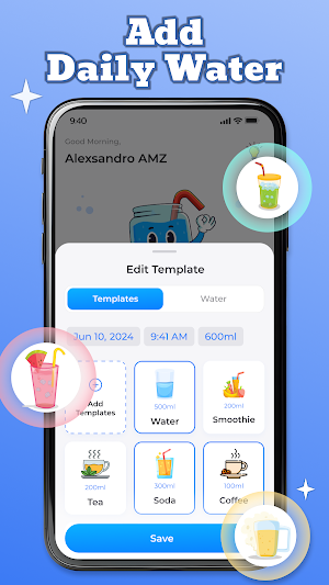 WaTrack: Drink Water Reminder Screenshot 1