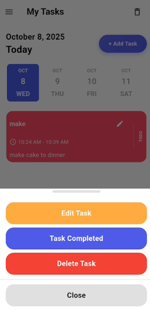 TASKMATE Screenshot 2