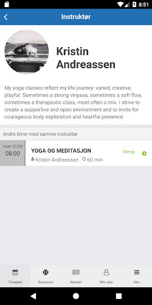Kraft Sportssenter Screenshot 2