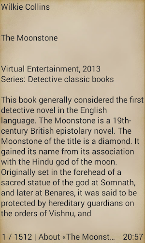 The Moonstone - Wilkie Collins Screenshot 1
