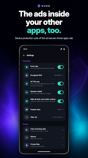 Hush: Adblock Browser Screenshot 2