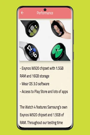 Samsung Galaxy watch 4  Guide Screenshot 1