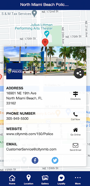 North Miami Beach Police Dept Screenshot 2