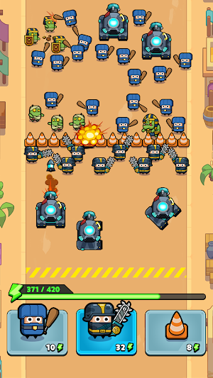Police vs Zombie: Zombie City Screenshot 1