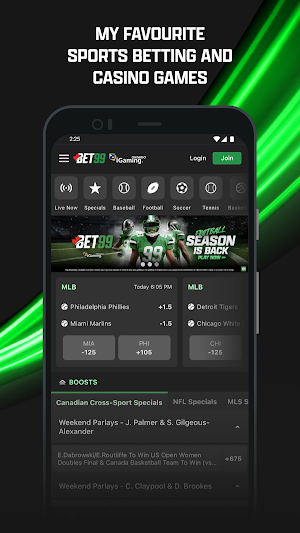 BET99 Sportsbook & Casino Screenshot 1