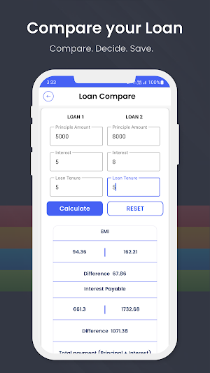EasyLoan EMI Calculator Screenshot 2