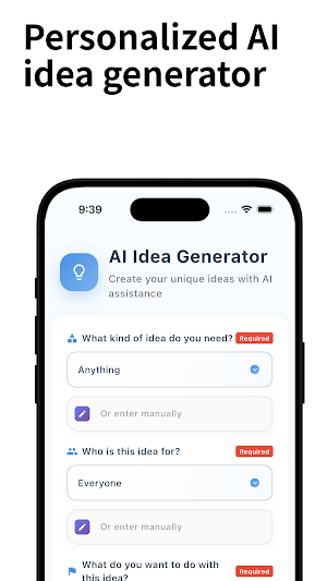 Ideabot – Easy planning AI Screenshot 0