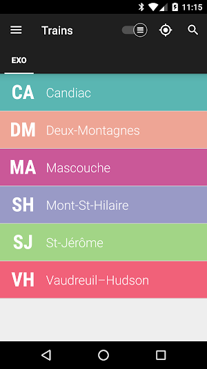 Montreal exo Train - MonTrans… Screenshot 2