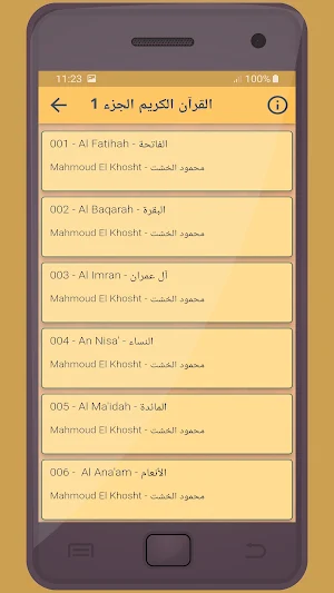 محمود الخشت القرءان الكريم Screenshot 1
