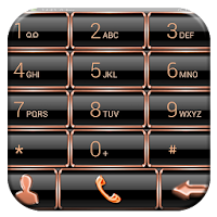 Dialer Theme GlassFrameBOrange