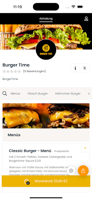 Burger Time Screenshot 0