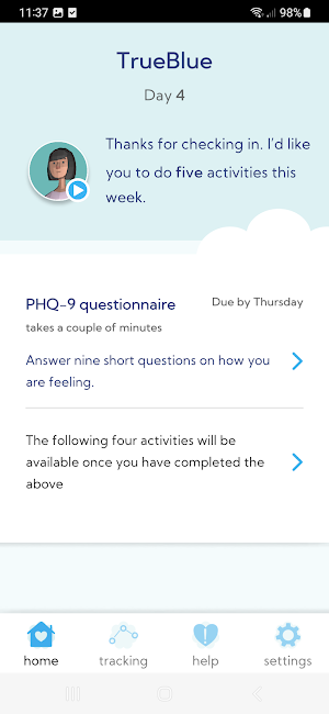 TrueBlue Clinical Study Screenshot 1