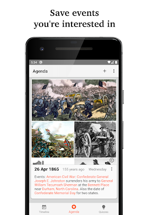 Historical Calendar - Today in History & Quiz Screenshot 1