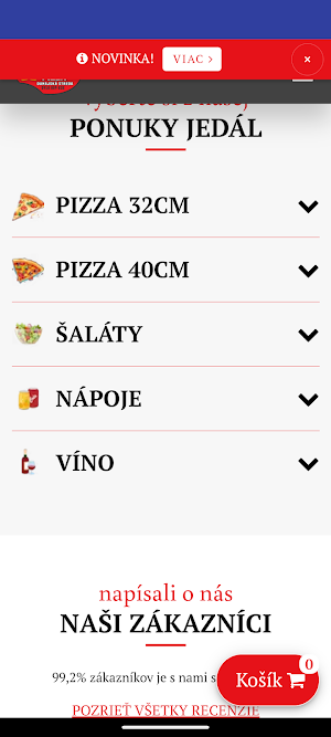 Mega Pizza Dunajská Streda Screenshot 0