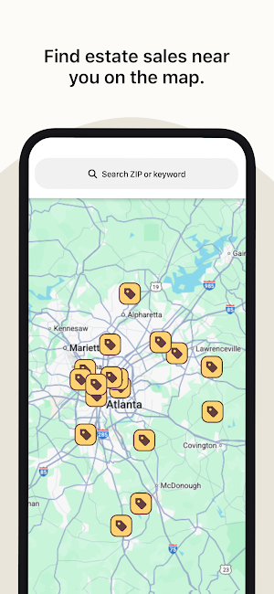 Estate Sale Finder Screenshot 1