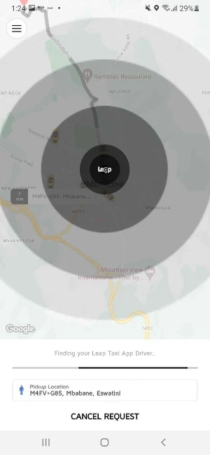 Leap Taxi App Screenshot 2