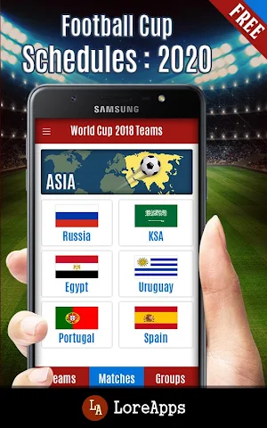 Schedules for Football cup Screenshot 2