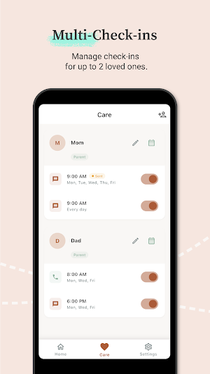 ChecKin: Senior Care & Alerts Screenshot 2