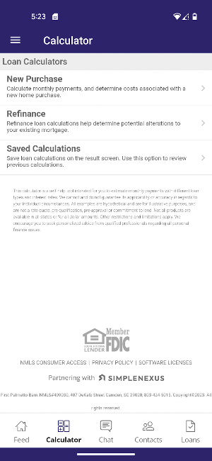 First Palmetto Mortgage Screenshot 1