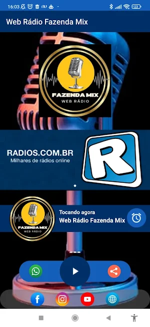 Web Rádio Fazenda Mix Screenshot 1