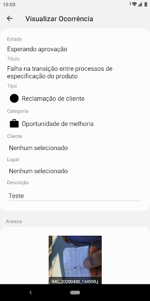 Qualiex Ocorrências Screenshot 2