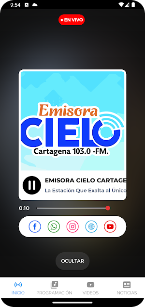Emisora Cielo Cartagena Screenshot 2