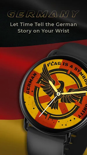 Germany Flag Watchface - Pride Screenshot 2