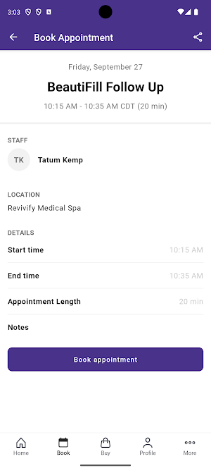 Revivify Medical Spa Screenshot 2