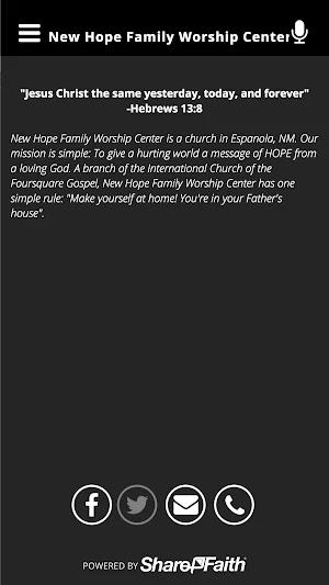 New Hope Family Worship Center Screenshot 0