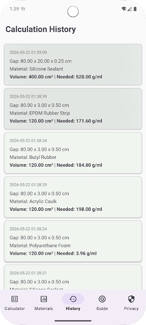 SealCalc Screenshot 2