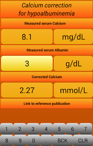 Calcium Correction For Albumin Screenshot 2
