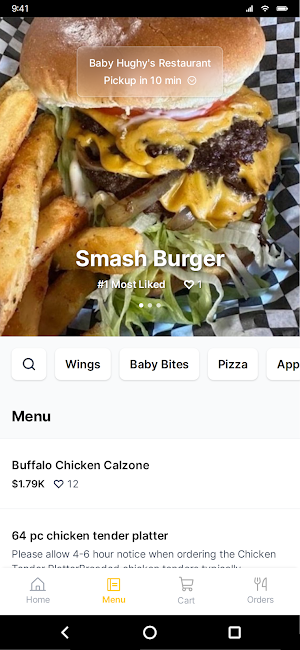 Baby Hughy's Restaurant Screenshot 1