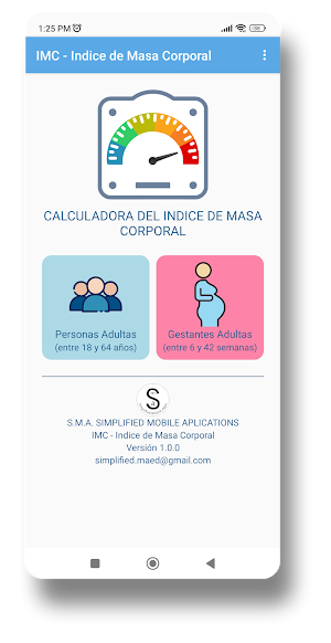 IMC - Indice de Masa Corporal Screenshot 0