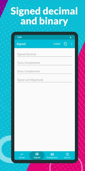 Base Converter - Floating Point and Signal Screenshot 1
