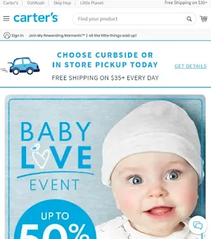 carter s store app Screenshot 0