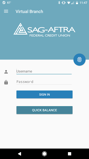 SAG-AFTRA Federal Credit Union Screenshot 0