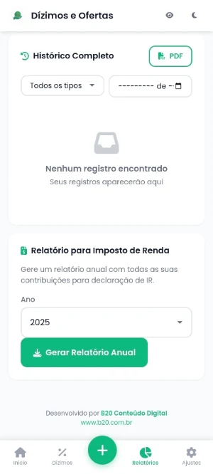 Dízimos e Ofertas Screenshot 3