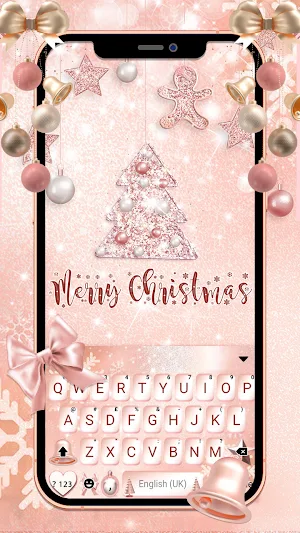 Pink Christmas Theme Screenshot 0