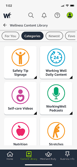 Amazon WorkingWell Screenshot 2
