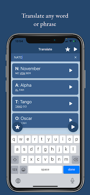 NATO Alphabet: Learn Military Phonetic Spelling Screenshot 1