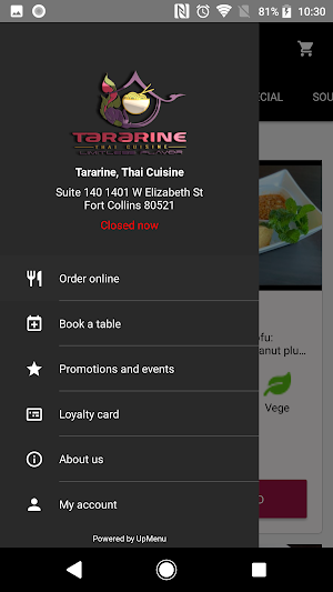 Tararine, Thai Cuisine Screenshot 2