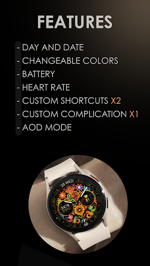 Papel picado analog watch face Screenshot 3