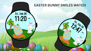Easter Bunny Smiles Watch Screenshot 1