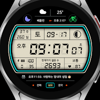 9INE 007k: 한글 디지털 워치페이스