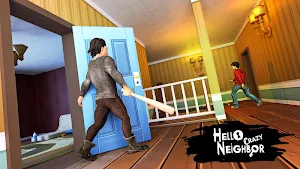 Hello Crazy Neighbor Game:Secret. Family Escape 3D Screenshot 1