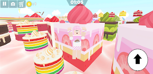 Cake and Sweet Girl Parkour Screenshot 1